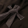 Dark Brown Hooded Hybrid Belted Jacket Oversize Long-Sleeve Spring Elegant Women Outerwear Office Casual Overcoat