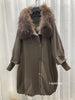 Lagabogy Real Raccoon Fur Puffer Jacket Outerwear Women Long Thick Warm White Duck Down Jacket Female Loose Parkas