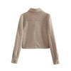 Jackets For Womens Autumn Solid Front Pockets Button Long Sleeve Jacket Elegant Woman Casual Outerwear Coat