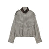 TFAFXY2026 Spring Casual Chic Women Checked Stand Collar Single Breasted Zipper Pockets Jacket Midi Skirt Street Set