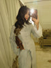 Spring Women Dress Set Minimalist Stand Collar Knot Button Slit Hem Long Dresses All-match Skirts Lady Street Gown