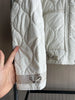 Quilted coat for women Quilted Jacket With Ties beige drawstring high neck pocket clip cotton jacket for women