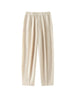 Simple Women's Two Piece Set Dragon Scale Long Sleeve Notched Pleated Blazer And Elastic Waist Straight Pants 2DB4432