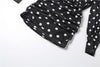 See Through Mini Dress Woman Turtleneck Mesh Full Sleeve Polka Dot Print Skinny Peach Hip Street Ruched Elegant Bodycon