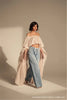 Square Neck Flowy Tunic Blouse Batwing Long Ruffle Maxi Cape Sleeve Loose Chiffon Blouse Women Boho Casual Elegant Flowy Shirt