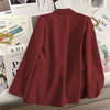 Korean Solid Color Lady Top Outwear Spring Autumn Long Sleeves Female Blazer Jacket Double-breasted Women Suit Coat