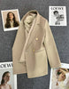Spring Autumn Long Sleeve Female Blazer Double Button Jacket Ladies Business Work Wear Formal Coat Women Outerwea