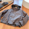 Autumn Winter Women Windbreaker Jacket Windproof Solid Long Sleeve Outdoor Sport Hooded Thin Coat Jacket For Women