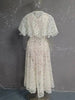Elegant 2 Pcs Set Shawl V-neck Flower Lace Hollow Out Swing Dress Women's Evening Party Dresses Spring 35Z4387