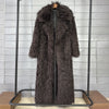 Colorful Women's Furry Coat Rose Pink Faux Fur Coat Suit Collar Autumn Winter Thick Cardigan Long Overcoat Chic 2DB5859