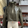 Casual Pu Leather Women's Jacket Chic Solid Long Sleeve Stand Collar Female Outwear Autumn Winter Street Short Lady Jacket