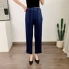 Straight Pleated Pants For Women High Elastic Waist Casual Loose Trousers Female Spring Clothing 2DA1022