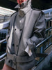 Loose Spliced Double Breasted Trenchs for Women Lapel Long Sleeves Patchwork Belt Trench Female Clothes