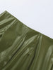 Chic Stand Collar Leather Long Skirt Sets Women Long Sleeve Jackets Spliced Solid Skirts Autumn Lady Y2k Outfits Dress