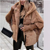 European American Women's Solid Color Casual Simple Basic Spliced Hooded Quilted Coats Female Parkas Clothes