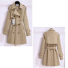 Trench Coat Women's Suit Collar Coat Spring Autumn Female Long Jacket Waist Temperament Windbreaker Overcoat