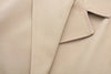 Women Belt Cropped Trench Spring Jacket Vintage Streetwear Double Breasted Long Sleeve Top Female Coat Outfits
