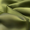 Olive Green Satin Maxi Dress Women Elegant Shawl Design Lace Trim Asymmetrical Hem Ruched Bodycon Formal Dinner Gown