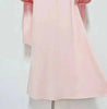 High Neck Cape Sleeve Slim-Fit Maxi Dress Pearl Trim Solid Color Floor Length Modest Abaya Style Formal Occasion Women
