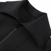 Casual Women's Waist Cinched Cropped Jackets Lapel Zipper Puff Sleeve Female Coats Spring Lady Commute Outwear