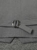 Gray 3 Piece Set Women's Lapel Blazer Short Vest High Waist Drawstring Wide Leg Pants Suit Autumn