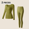 Seamless Thermal Underwear Women Sexy Ladies Autumn Winter Bottoming Shirt Trousers Female Single Layer Thermal Shaping Clothes