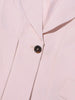 Patchwork Button Slim Blazer For Women Notched Collar Long Sleeve Spliced Pockets Hollow Out Designer Coat Female