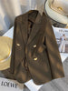Women's Blazer Spring Autumn Korean Long Sleeve Office Straight Suit Jacket Casual Loose Street Blazers Coats