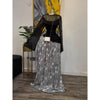 Women Print Full Sleeve O-neck Elegant Mesh Long Maxi Dress Fall Birthday Holiday Evening Sexy Party Dresses Vestidos