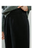 Women Casual Pants Winter Sweatpants Tapered Elastic Waist Split Design Fleece-Lined Warm Trousers