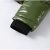 Women Hooded Thicken Warm Cotton Jacket Zipper Glossy Snow Winter Loose Female Coat Lace Up Casual Down Puffer Outwear