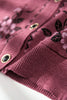 O-neck Women Autumn Winter Coat Middle-Aged Elderly Mother Knitting Cardigan Sweater Coat Warm Loose Jacket Grandma Clothin