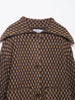 Women Vintage Plaid Knitted Cardigans Coats Long Sleeve Lapel Buttons Sweater Jackets Spring Casual Office Lady Outwear