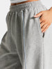 Contrastline Wide Leg Joggers Women Cotton Running Trousers Mid Waist Casual Loose Sports Yoga Pants With Back Pocket