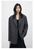 Korean Women Blazers Loose Casual Retro Plaid Single Breasted Mid Length Ladies Jacket Coat Spring Autumn