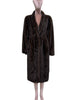 Winter Long Black Elegant Stylish Thick Warm Fluffy Hairy Soft Faux Mink Fur Coat Women Stand Collar Sashes