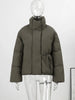 Casual Solid Lace Up Cotton Jacket Women Stand Collar Long Sleeve Pocket Warm Thick Jackets Autumn Winter Lady Outerwear