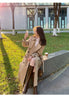 Trench Coat Women Double-Breasted Trenchcoat Lace Female Autumn Casual Coats Windbreaker Outwear Raincoat Streetwear