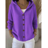 Women Autumn Winter Knitted Sweaters Cardigans Coats Long Sleeve Hooded Knitwear Outerwear Jackets