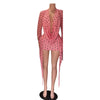 Spring Sexy Polka Dot Print Bodycon Dresses for Woman Deep V-neck Batwing Sleeve Dress Female Streetwear Vestidos