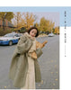 Autumn Winter Korean Loose Women Down Cotton Coat Hooded Medium Length Cotton Coat Large Pocket Windproof Coat