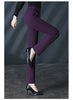 Black Women's High Waist Stretch Suit Pants, Slim Trousers, Purple Green Brown Pantalones, Asian Size M-6XL