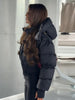 Women's Winter Retro Hooded Cotton Jacket Chic Solid Thick Warm Zip Up Long Sleeve Short Coat Lady Daily Casual Streetwear