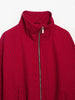 Ladies High Street Casual Chic Red Autumn Winter Women Jacket Outfits Plaid Stand Collar Zipper Loose Bomber Jacket Coat Female