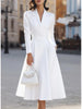 Casual Long Sleeve Maxi Dress Women Autumn Winter Party A-line Slim Dresses Elgant Vestidos
