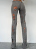 Knit Irregular Ripped Pants Women Autumn Sexy Hottie Wild Solid Hip-Hop Street Clubwear Skinny Bottom