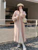 023 Autumn/Winter Lazy Style Loose Knee Length Thickened Pure Imitation Mink Fleece Knitted Sweater Cardigan Coat Women's Coat