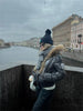 Russian Winter Warm Faux Fur Hooded Quilted Puffer Jacket Women Y2K Retro Padded Short Coat Casual Parka Glossy Outerwear куртка