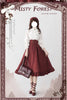 Autumn Winter Clothing Set Ladies Elegant Long Sleeve White Shirt Blouses Retro Vest with Fishbone Skirt Lolita 3 Piece Outfits