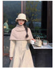 Winter Long Wool & Blends Coat for Women Chic Elegant Womans Clothing Skirted Woolen Overcoat